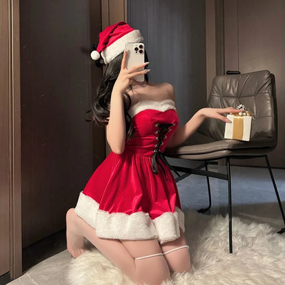 Sexy Santa Shawl Dress