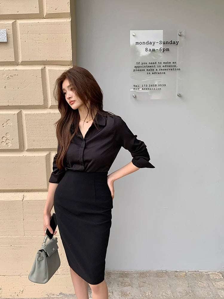 High Waist Pencil Skirt for Women