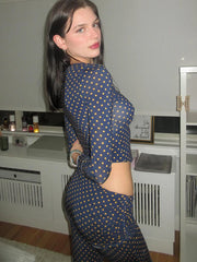 Polka Dot Top Pants Set