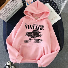 Vintage Graphic Pullover Hoodie