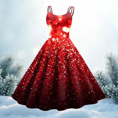 Sequin Swing Slip Dress