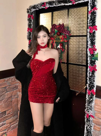 Glitter Bodycon Christmas Outfit