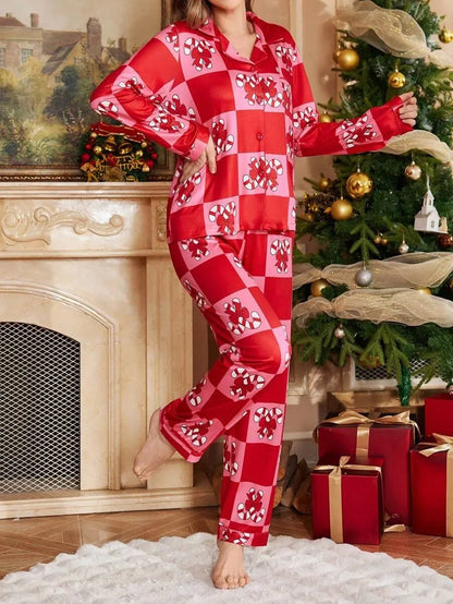Cartoon Christmas Pajama Set