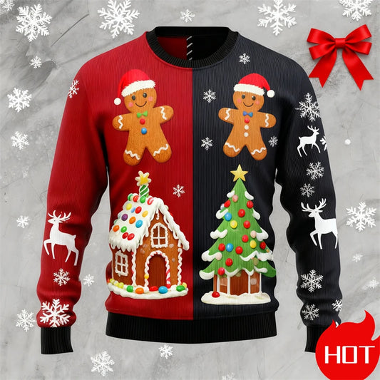 Gingerbread 3D Print Ugly Sweater