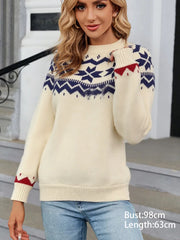 Printed Knit Pullover