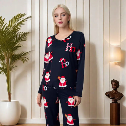 Long Sleeve Screw Neck Top & Pants Set