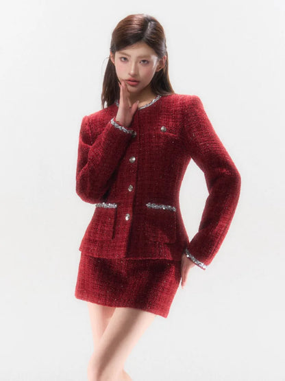 French Tweed Luxury Two-Piece Set