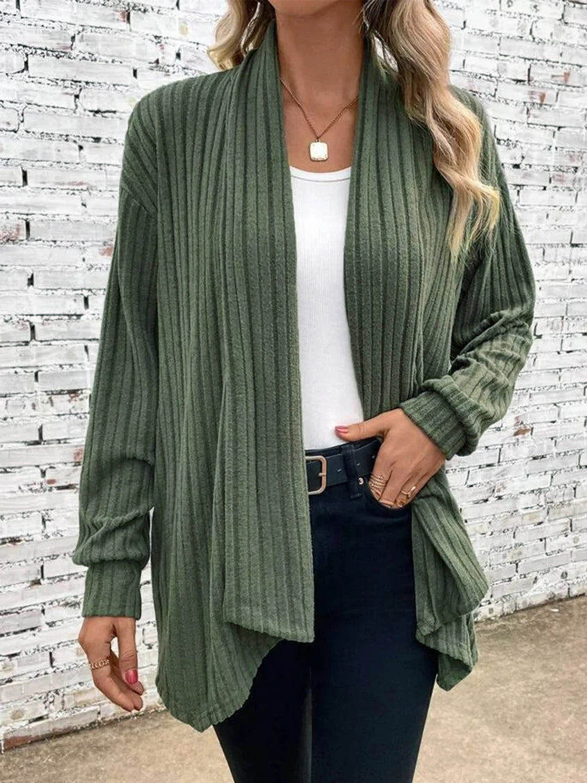 Loose Long Sleeve Knit Cardigan