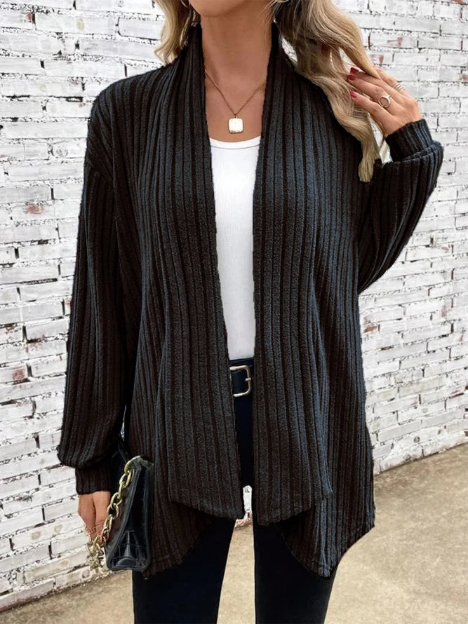 Loose Long Sleeve Knit Cardigan