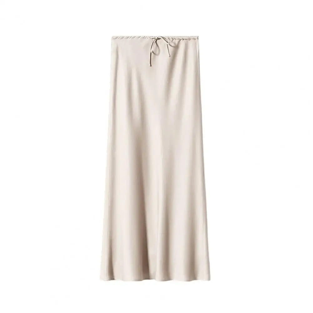 High Waist Satin Maxi Skirt