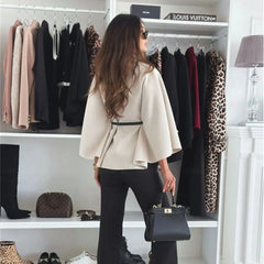 Cape Belted Coat