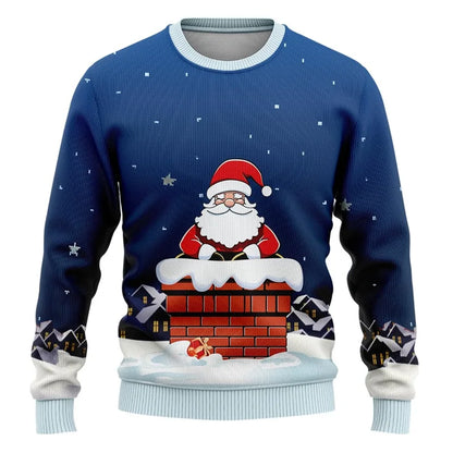 3D Santa Ugly Christmas Sweatshirt