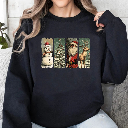 Retro Christmas Santa Hoodie
