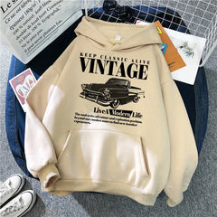 Vintage Graphic Pullover Hoodie