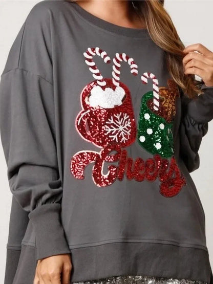 Women’s Ugly Christmas Sequin Sweatshirt