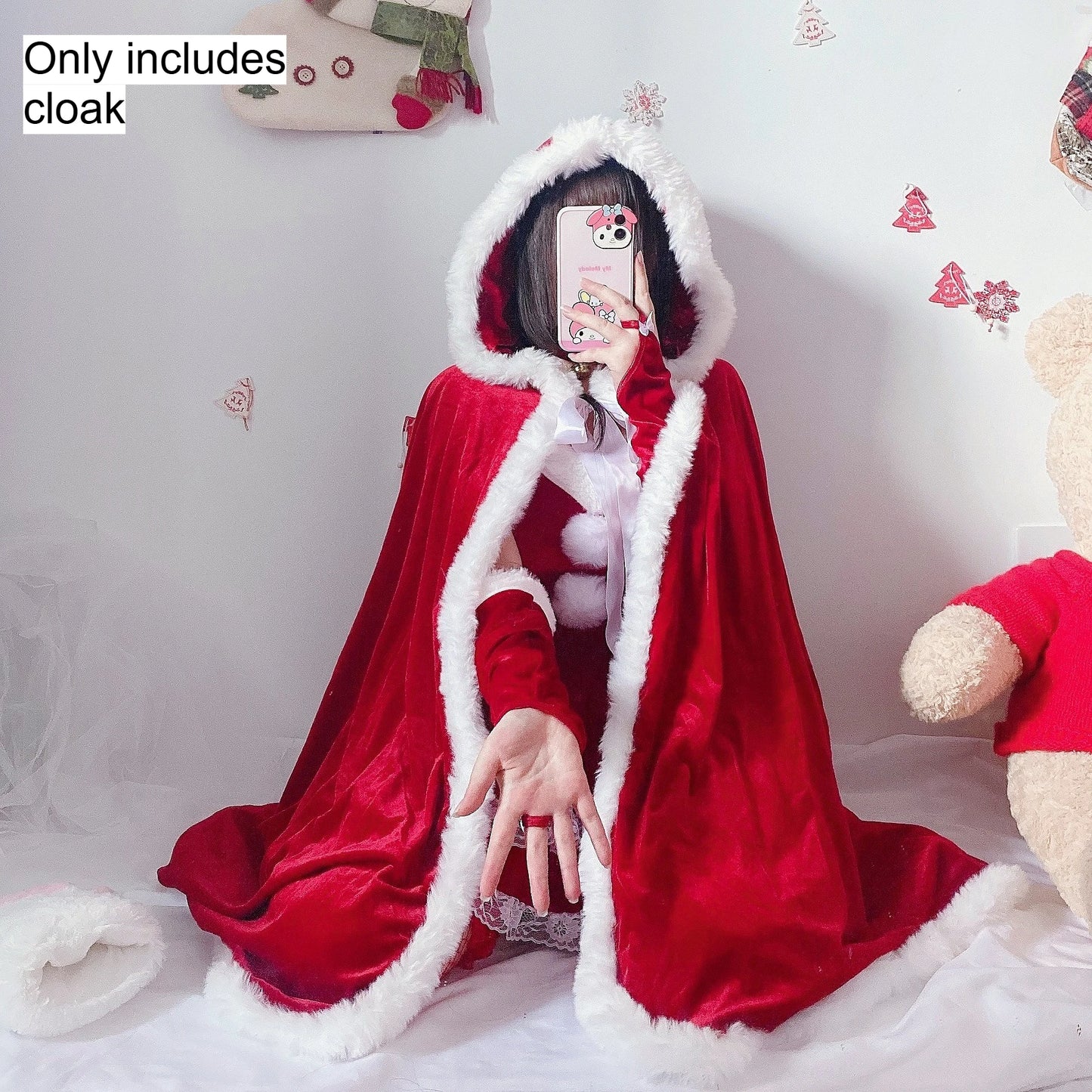 Off-Shoulder Santa Dress