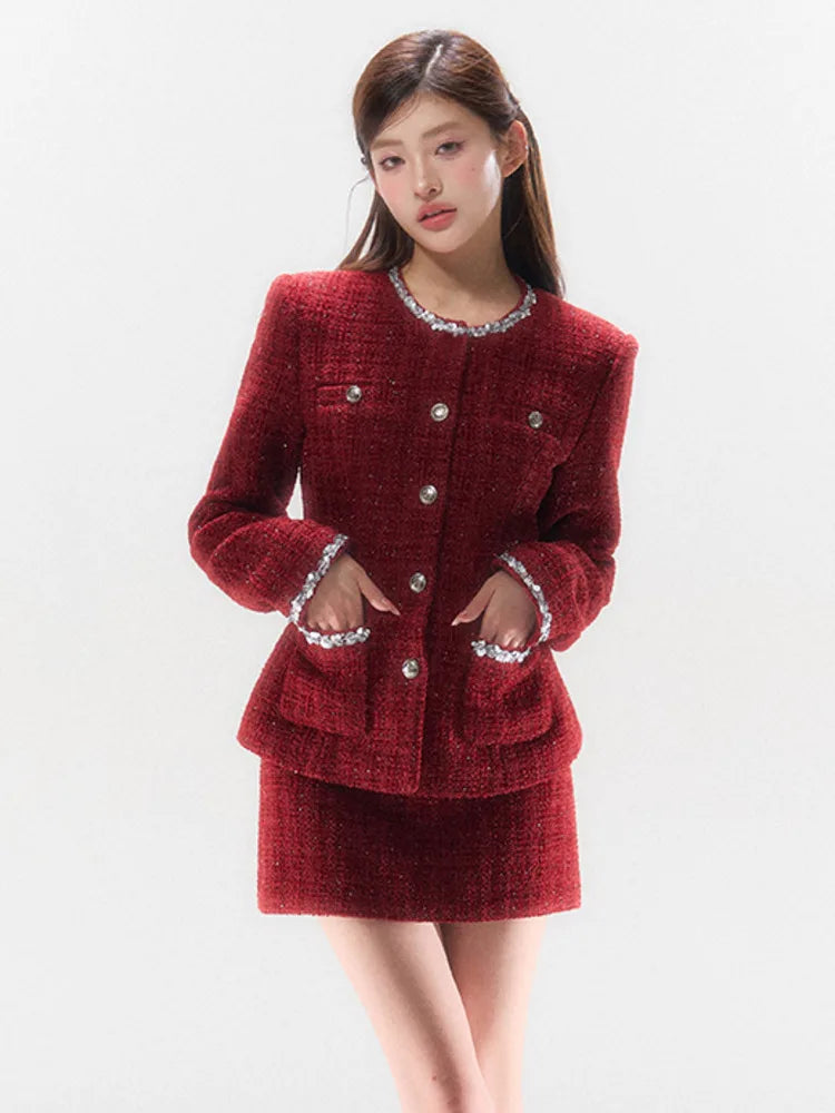 French Tweed Luxury Two-Piece Set