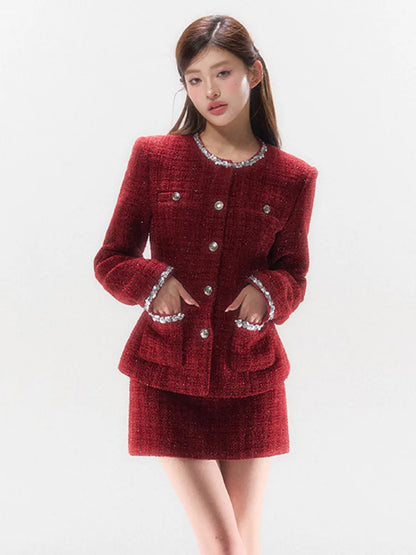 French Tweed Luxury Two-Piece Set