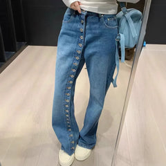 High Waist Straight Jeans