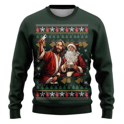 3D Santa Ugly Christmas Sweatshirt
