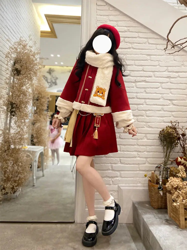 Sweet Christmas Lolita Three-Piece Set