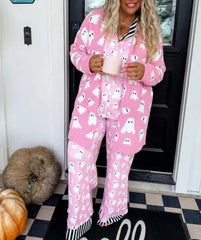 Ghost Pattern Knit Cardigan