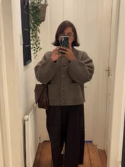 O-Neck Knit Cardigan