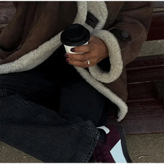 Lamb Wool Suede Jacket