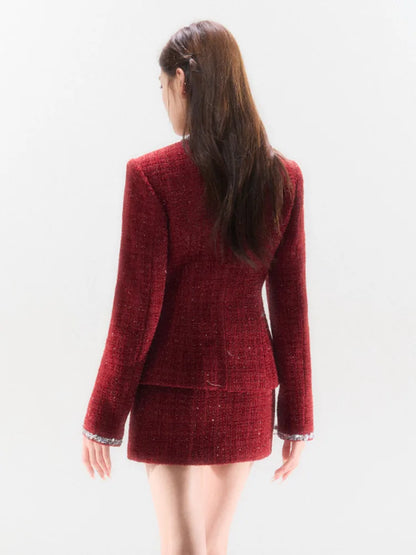 French Tweed Luxury Two-Piece Set