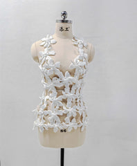 Halter Hollow Out Bodycon Mini Dress