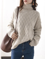 Oversized Cashmere Knit Sweater