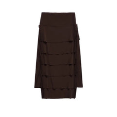 Cascading Ruffle Long Skirt