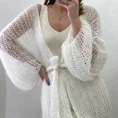 Open Stitch Knit Cardigan