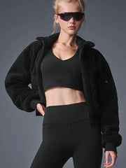 Lamb Wool Zipper Jacket