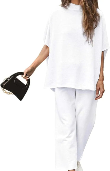 Batwing Sleeve Top Pants Set