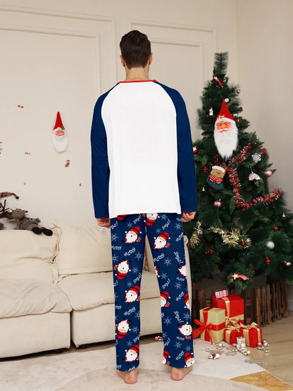 Raglan Sleeve Navy & White Pajamas