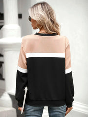 Colorblock Drop Shoulder Sweatshirt