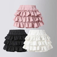 Girls Pleated Cake Skirt