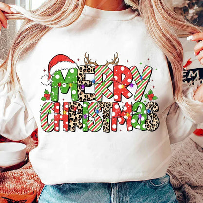DIY Merry Christmas Iron-On Sticker