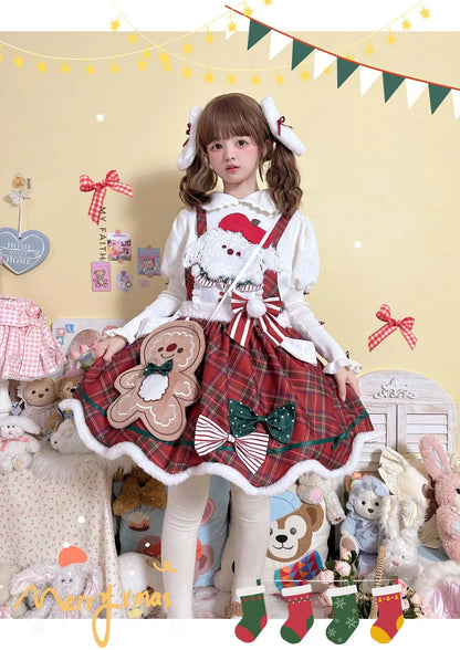 Red Lolita Christmas Cape Dress
