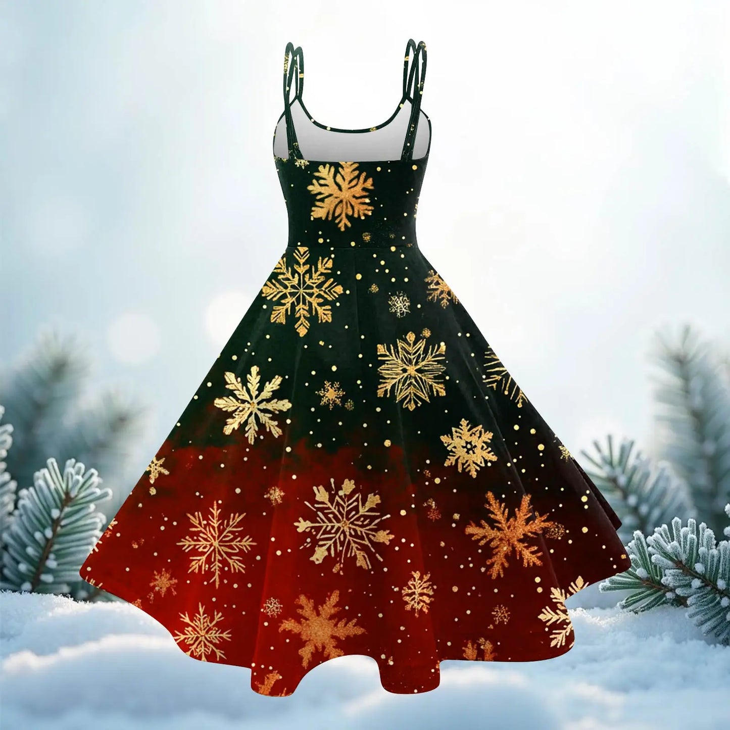 Sequin Swing Slip Dress