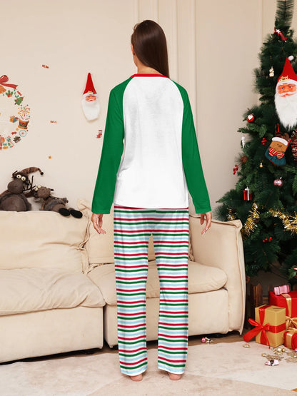 Christmas Elf Print Pajama Set