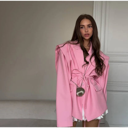 Elegant Lapel Blazer Jacket