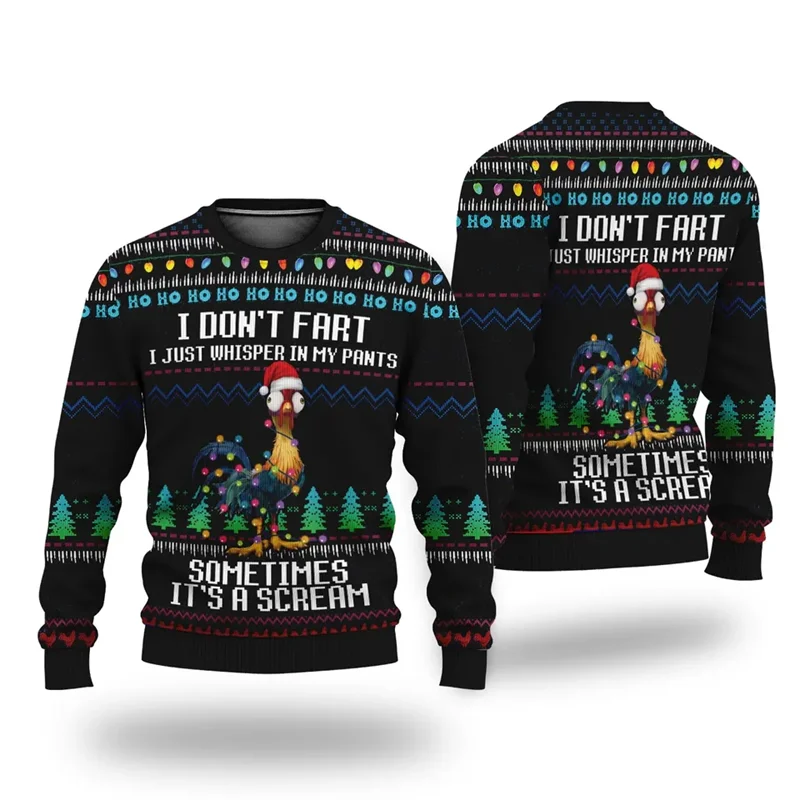 3D Santa Funny Christmas Sweater