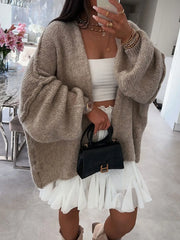 Women’s Loose Fit Plain Cardigan