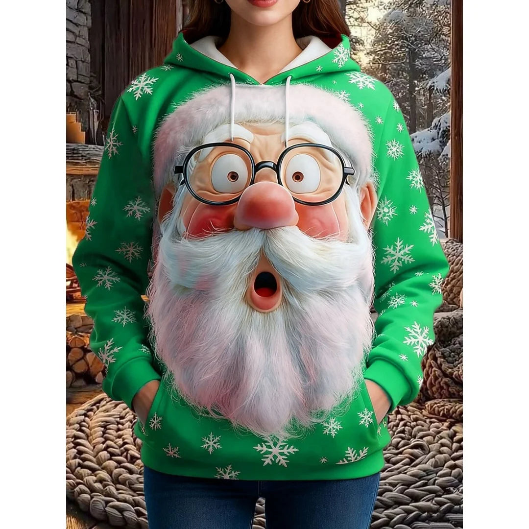 3D Snowman Christmas Hoodie