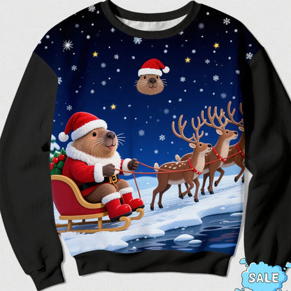 Capybara Christmas Sweater