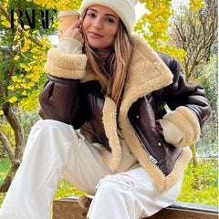 Faux Lamb Fur Short Jacket