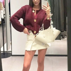 Women’s Cropped Sweater Cardigan