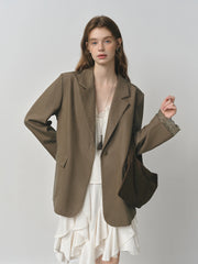 French Lace Trim Blazer